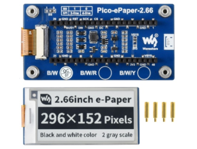 Display E-Ink Pico ePaper 2.66 - Imagem 1