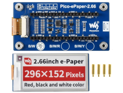 Display E-Paper Pico ePaper 2.66 B - Imagem 1