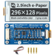 Pico-ePaper 2,9 Display E-Paper / E-Ink - Thumb - 1