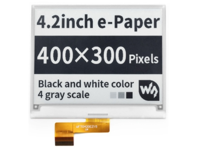 Display e-Paper (E-Ink) 4,2 polegadas - Imagem 1