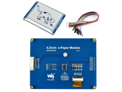 M&oacute;dulo e-Paper 4,2 polegadas (Display E-Ink) - Imagem 1
