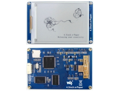M&oacute;dulo display e-Paper 4,3 polegadas com interface UART - Imagem 1