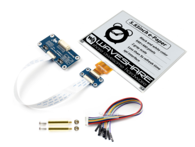 Display e-Paper HAT 5,83 polegadas (E-Ink) - Imagem 1