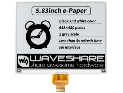 Display e-Paper 5,83 polegadas (E-Ink) - Imagem 1