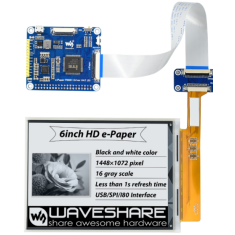 Display e‑Paper HD 6 polegadas HAT