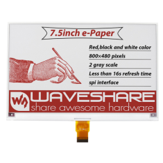 Display e-Paper 7,5 polegadas (B)