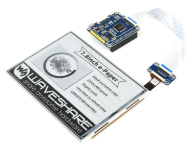 Display e-Paper HAT 7,8 polegadas (E-Ink) - Imagem 1