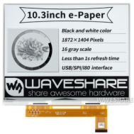 Display e-Paper 10,3 polegadas (E-Ink)