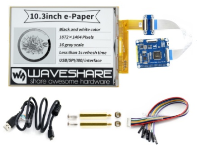 Display e-Paper 10,3 polegadas HAT (D) - Imagem 1