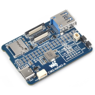 Placa Waveshare CM5-NANO-A para Compute Module 5, compat&iacute;vel com displays OLED