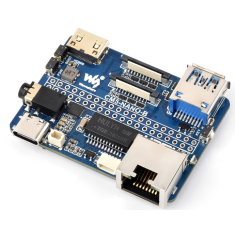 Placa Waveshare CM5-NANO-B para Compute Module 5 com display OLED