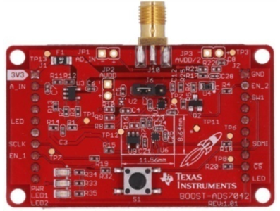 M&oacute;dulo BOOST-ADS7042 de convers&atilde;o de dados compat&iacute;vel com LaunchPad Texas Instruments - Imagem 1