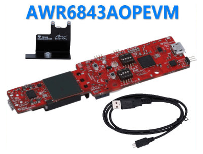 AWR6843AOPEVM M&oacute;dulo sensor de radar 60 GHz e 64 GHz, Texas Instruments LaunchPad - Imagem 1