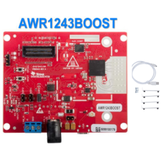 M&oacute;dulo de avalia&ccedil;&atilde;o MMIC AWR1243BOOST 76 GHz a 81 GHz, Texas Instruments LaunchPad