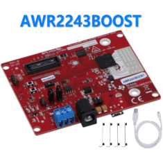M&oacute;dulo de avalia&ccedil;&atilde;o MMIC AWR2243BOOST 76 GHz a 81 GHz Texas Instruments