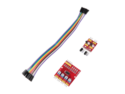 M&oacute;dulo sensor infravermelho 4 canais para rastreamento em Arduino - Imagem 1