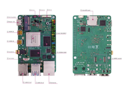 Placa Rock Pi 4C 4GB - Imagem 1