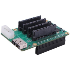 Placa de expans&atilde;o PENTA SATA HAT para Rock Pi