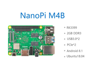 Placa NanoPi M4B RK3399, expans&atilde;o PCIe, 2G de mem&oacute;ria, c&acirc;mera dupla, reprodu&ccedil;&atilde;o 4K, Android 8 - Imagem 1