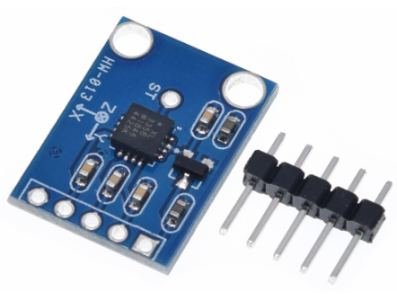 M&oacute;dulo aceler&ocirc;metro 3 eixos ADXL335 GY-61 sem pinos soldados, sensor Arduino - Imagem 1