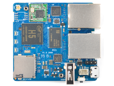 Placa de desenvolvimento NanoPi R1S 512MB H3 DIY - Imagem 1
