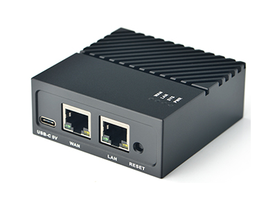 Placa de Desenvolvimento NanoPi R4S 4GB RK3399 Soft Routing com Gabinete Met&aacute;lico Preto - Imagem 1