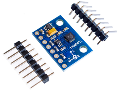 M&oacute;dulo aceler&ocirc;metro 3 eixos GY-45 MMA8452 sem soldar para Arduino - Imagem 1