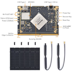 Placa CPU SOM-RK3399V2 4GB