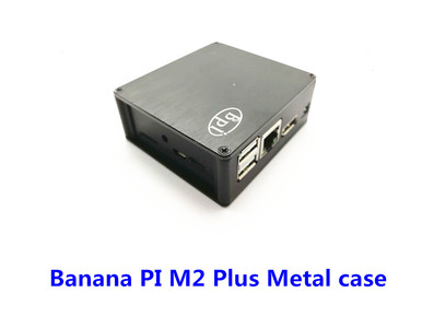 Gabinete met&aacute;lico preto para Banana Pi BPI-M2+ - Imagem 1