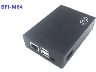 Gabinete met&aacute;lico preto para Banana Pi BPI‑M64 - Imagem 1