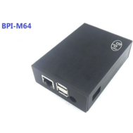 Gabinete met&aacute;lico preto para Banana Pi BPI‑M64