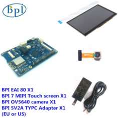 Banana Pi BPI-EAI80 Placa de Desenvolvimento AIoT Kit Plug UE