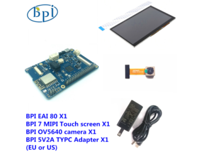 Banana Pi BPI-EAI80 Placa de Desenvolvimento AIoT Kit Plugue US - Imagem 1