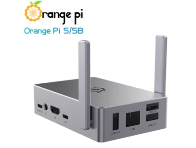 Gabinete met&aacute;lico com antena para Orange Pi 5 / PI5B - Imagem 1