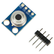 M&oacute;dulo GY-906 MLX90614 BAA sensor de temperatura infravermelho sem contato sem soldar para Arduino