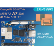 Orange Pi 3G-IOT-A Placa de desenvolvimento MT6572 A7 256MB DDR2 512MB eMMC Suporta Android 4.4
