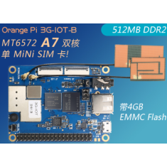 Orange Pi 3G-IOT-B 512MB DDR2 4GB eMMC Flash Chip MT6572 A7 placa de desenvolvimento com suporte a Android 4.4
