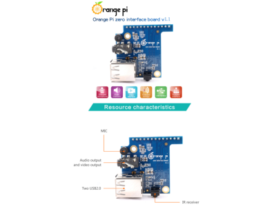 Placa de Interface e Expans&atilde;o Orange Pi Zero V1.2 - Imagem 1