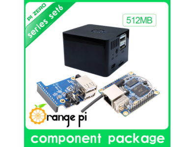 Orange Pi Zero 512MB - placa de desenvolvimento com placa de expans&atilde;o e case preto - Imagem 1