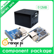 Orange Pi Zero 512MB - placa de desenvolvimento com placa de expans&atilde;o e case preto