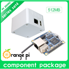 Orange Pi Zero 512MB, placa de desenvolvimento open-source H2/H3 Quad Core, case protetora branca