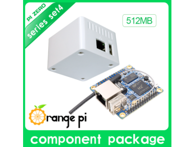 Orange Pi Zero 512MB, placa de desenvolvimento open-source H2/H3 Quad Core, case protetora branca - Imagem 1