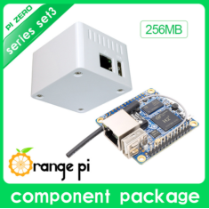 Orange Pi Zero 256MB placa de desenvolvimento open-source H2/H3 Quad-Core com gabinete protetor branco