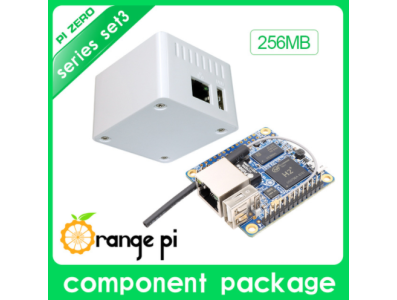 Orange Pi Zero 256MB placa de desenvolvimento open-source H2/H3 Quad-Core com gabinete protetor branco - Imagem 1