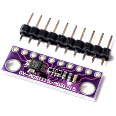 M&oacute;dulo ADC ADS1115 I2C 16 bits 4 canais sem solda com amplificador de ganho program&aacute;vel 2,0 a 5,5 V