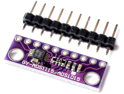 M&oacute;dulo ADC ADS1115 I2C 16 bits 4 canais sem solda com amplificador de ganho program&aacute;vel 2,0 a 5,5 V - Imagem 1