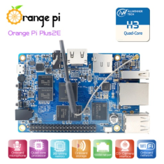 2016 Hot Orange Pi Plus 2E H3 Quad Core 1.6GHZ 2GB RAM 4K Open-source development board beyond raspberry pi 2