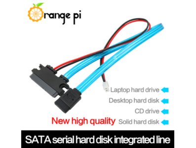 7+15pin 35cm SATA cable HDD Cable hard disk cable for Banana Pi Orange Pi - Imagem 1
