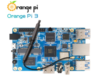 Orange Pi 3 H6 Quad-core 64-bit 1.8GHZ ARM CortexTM-A53with 2GB LPDDR3 (shared with GPU) with 8GB eMMC flash - Imagem 1
