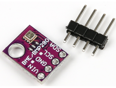 M&oacute;dulo n&atilde;o soldado GY-BME280 5V, sensor de temperatura, umidade e press&atilde;o atmosf&eacute;rica para Arduino - Imagem 1